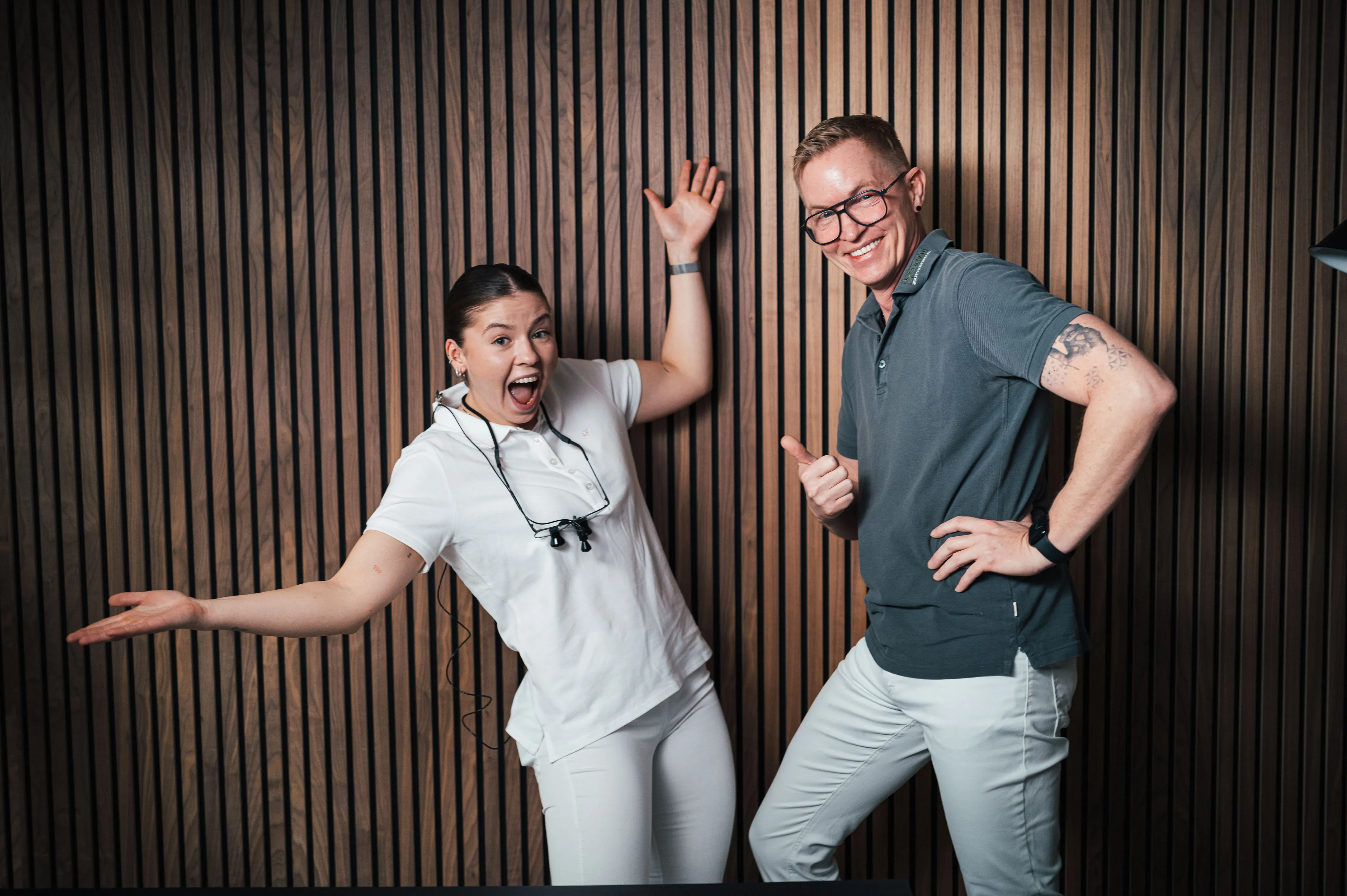 Jennifer und Boris beim Fotoshooting